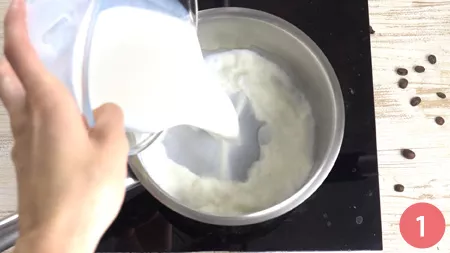 Gelato al caffè senza gelatiera - Passaggio 1