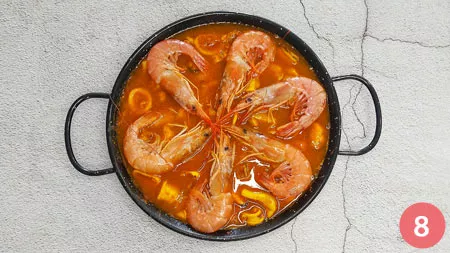Paella di pesce - P8
