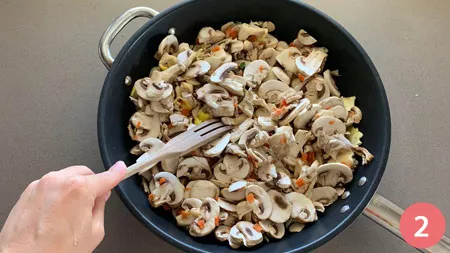 Pasta zucca e funghi - P2