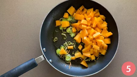 Pasta zucca e funghi - P5