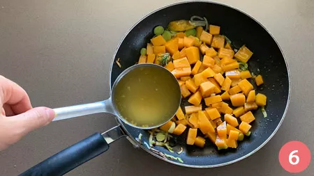 Pasta zucca e funghi - P6