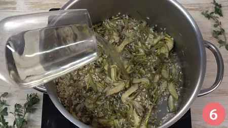 Risotto ai carciofi - Passo 6