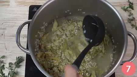 Risotto ai carciofi - Passo 7