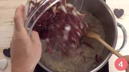Risotto al radicchio - Passaggio 4