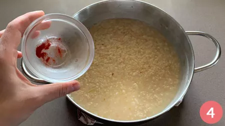 Risotto allo zafferano - Passaggio 4