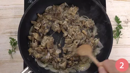 Tagliatelle ai funghi - Passaggio 2