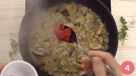 Tagliatelle ai funghi - Passaggio 4