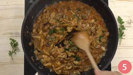 Tagliatelle ai funghi - Passaggio 5