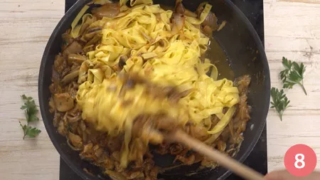 Tagliatelle ai funghi - Passaggio 8