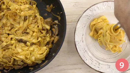 Tagliatelle ai funghi - Passaggio 9