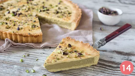 Torta della nonna al pistacchio - P14