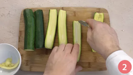 Zucchine ripiene vegetariane - Passaggio 2