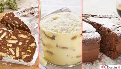 3 dolci con il cioccolato