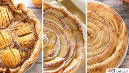 3 Torte di Mele con la pasta sfoglia