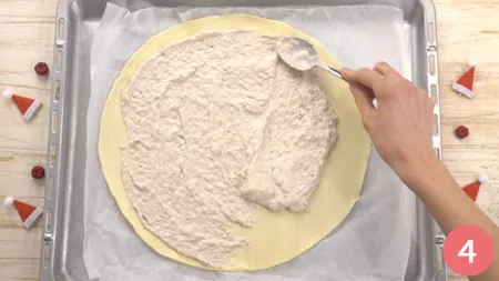 Albero di Natale di pasta sfoglia - Passo 4