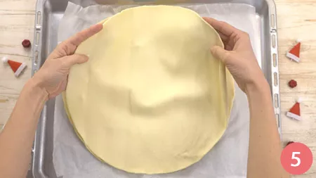 Albero di Natale di pasta sfoglia - Passo 5