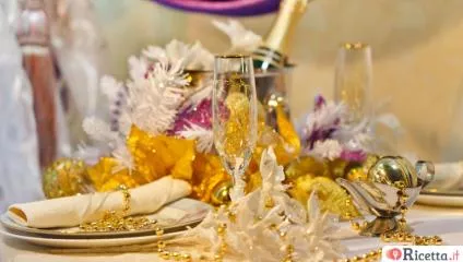 Apparecchiare la tavola a Capodanno