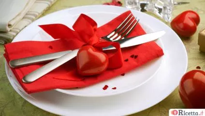 Apparecchiare la tavola per San Valentino