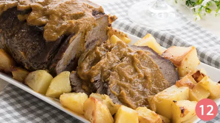 Arrosto di vitello al forno con patate - Passo 12