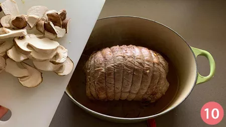 Arrosto di vitello ai funghi - Passaggio 10