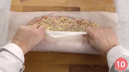 Arrotolato di pollo - Passaggio 10