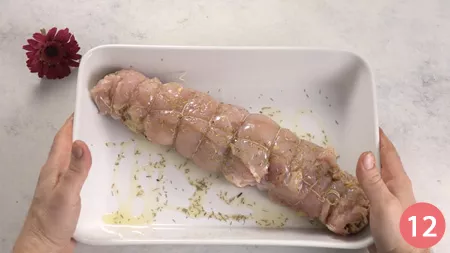 Arrotolato di pollo - Passaggio 12