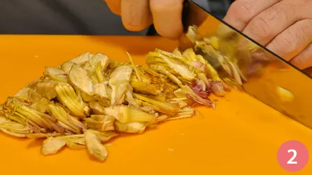 Baccalà con purè e carciofi - Passaggio 2