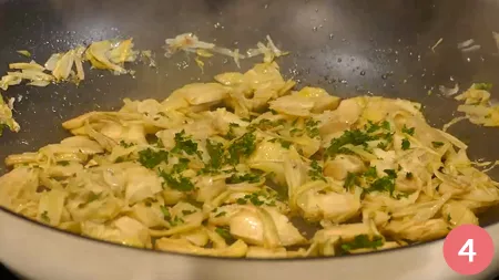 Baccalà con purè e carciofi - Passaggio 4