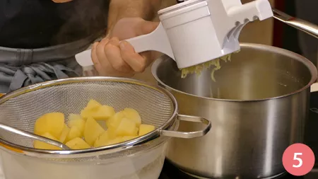 Baccalà con purè e carciofi - Passaggio 5