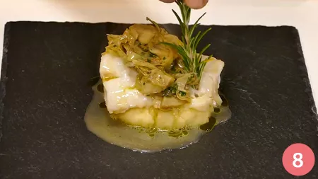 Baccalà con purè e carciofi - Passaggio 8
