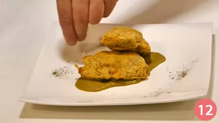 Baccalà fritto su crema di lenticchie - Passaggio 12