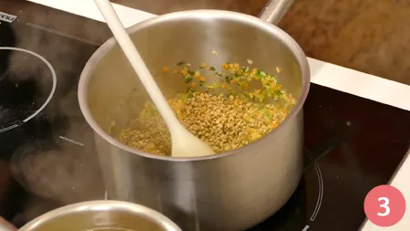 Baccalà fritto su crema di lenticchie - Passaggio 3