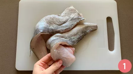 Bastoncini di pesce - Passaggio 1