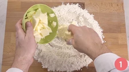 Biscotti a forma di cuore - Passaggio 1