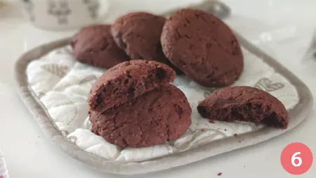 Biscotti al cioccolato senza uova - Pass 6