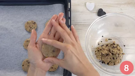 Biscotti integrali con gocce di cioccolato - Passaggio 8