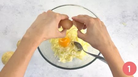 Bombe di patate - Passaggio 1