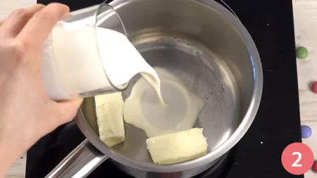 Bounty al cioccolato bianco - Passo 2