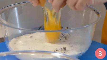 Budino caldo ai funghi secchi - Passaggio 3