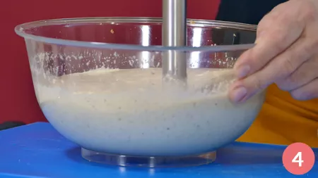 Budino caldo ai funghi secchi - Passaggio 4