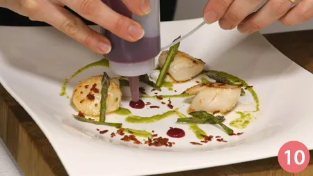 Capesante con asparagi e gelèe di barbabietola - Passaggio 10