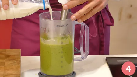 Cappuccino di broccoli e coriandolo - Passaggio 4