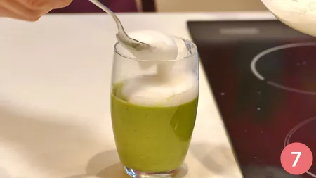 Cappuccino di broccoli e coriandolo - Passaggio 7