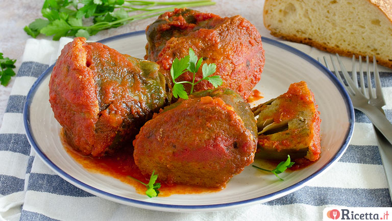 Carciofi con il tappo: piatto unico tipico della tradizione siciliana