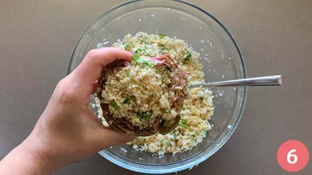 Carciofi ripieni vegetariani - p6