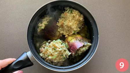 Carciofi ripieni vegetariani - p9