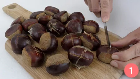 Castagne in friggitrice ad aria - P1