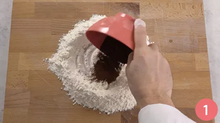 Castagnole al cioccolato - Passaggio 1