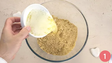 Cheesecake al caramello - Passaggio 1