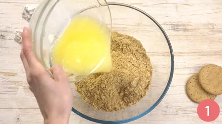 Cheesecake al torrone - Passo 1